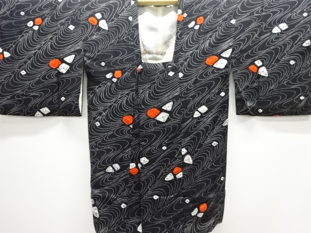 JAPANESE KIMONO / MICHIYUKI COAT / SHIBORI / WAVE